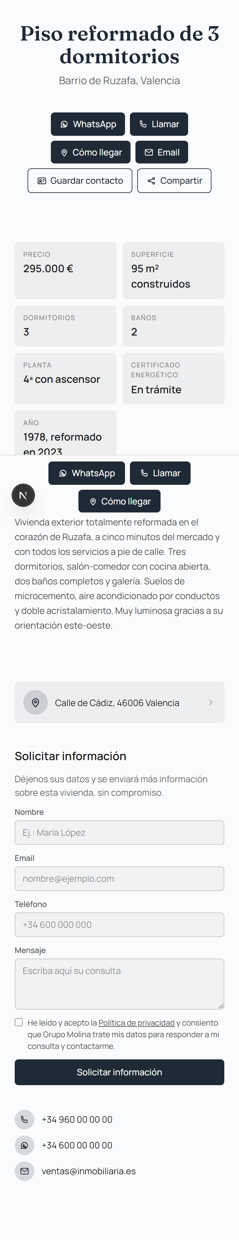 Esta es la versión pública, tal como la verá cualquier persona al escanear el código.